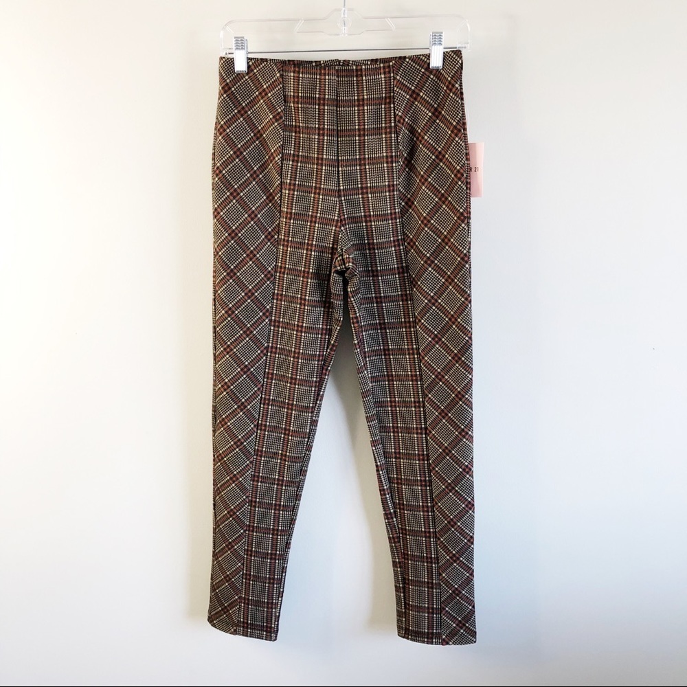 FOREVER 21 GIRLS | Glen Plaid Ankle Pants